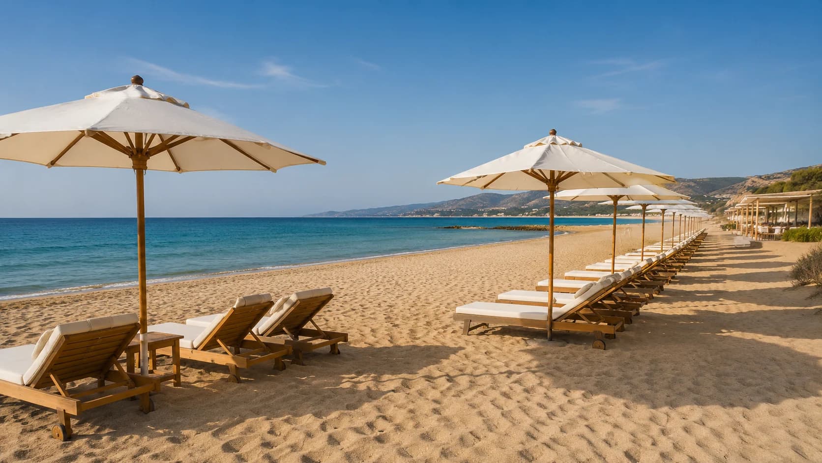 Immagine rappresentativa di un lido attrezzato con ombrelloni e lettini sulla spiaggia